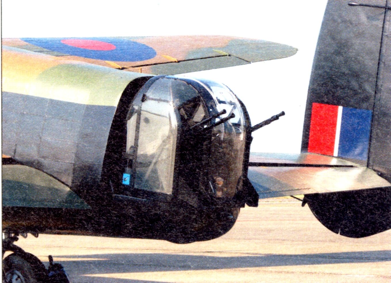 Afbeelding van een Lancasterbommenwerper.