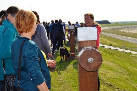 Met het extra opgehaalde geld van de crowdfundactie zijn naast de zeehond twee paaltjes geplaatst met een vragenspel voor kinderen.