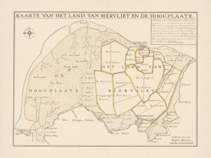 Oude kaart van het Lnad van Biervliet